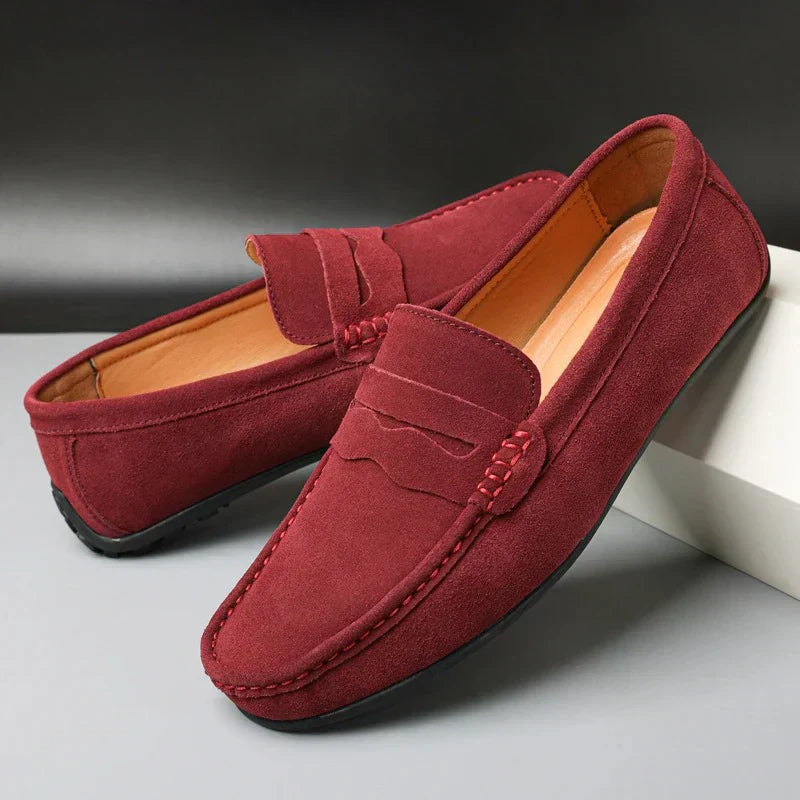 Leblanc™ | Mocassins rétro en daim pour homme
