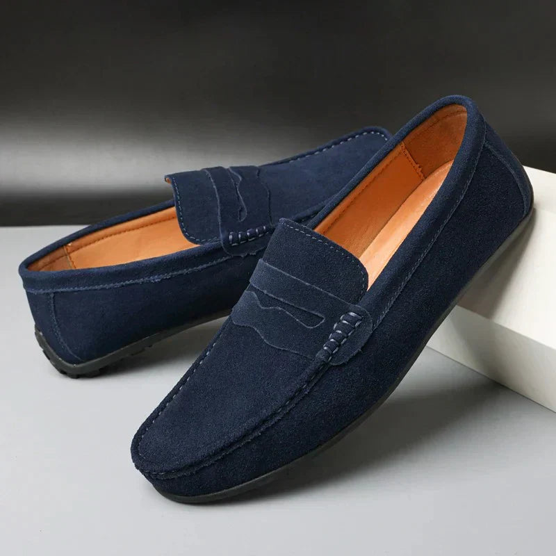 Leblanc™ | Mocassins rétro en daim pour homme